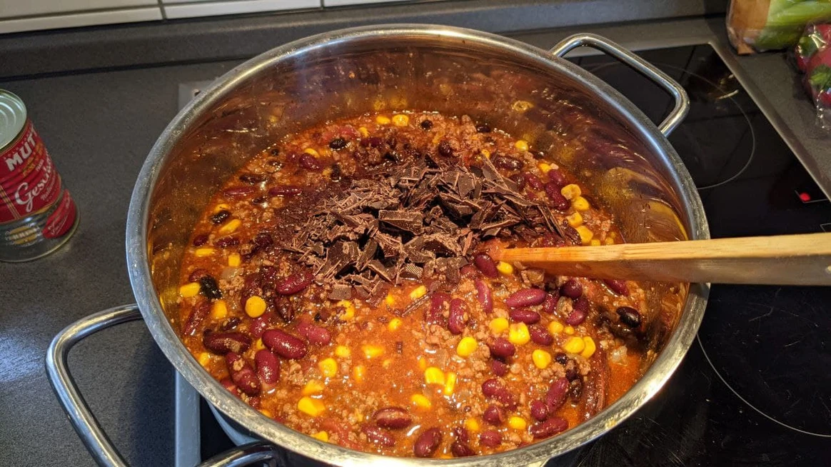 Schokolade im Chili con Carne??? Das muss so!